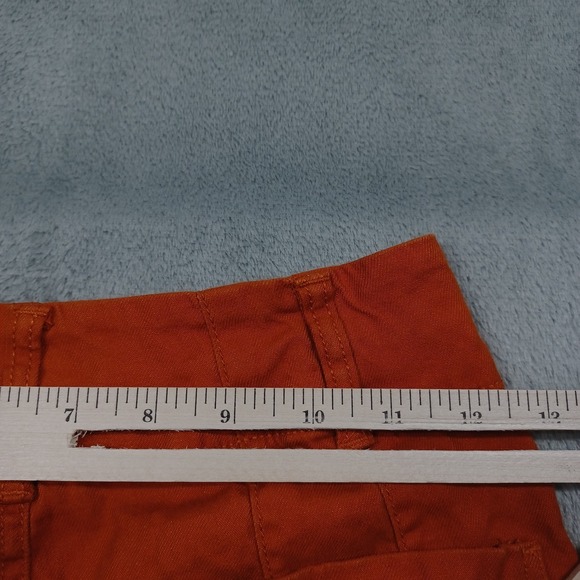 Maeve Pants Womens 0 Orange Colette Wide Leg Linen Blend Anthropologie - Picture 9 of 9